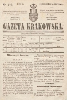 Gazeta Krakowska. 1840, nr 276