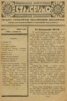 Czasopismo Związku Umysłowych Pracowników Kolejowych : organ Ligi Słowiańskich Urzędników Kolejowych. R. 10, 1934, nr 5