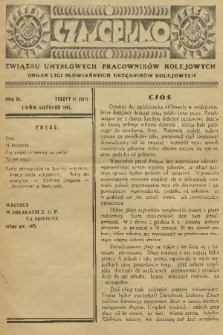 Czasopismo Związku Umysłowych Pracowników Kolejowych : organ Ligi Słowiańskich Urzędników Kolejowych. R. 11, 1935, nr 11