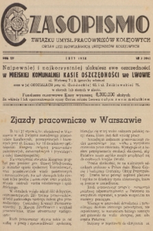 Czasopismo Związku Umysł. Pracowników Kolejowych : organ Ligi Słowiańskich Urzędników Kolejowych. R. 14, 1938, nr 2