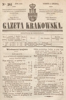 Gazeta Krakowska. 1840, nr 281