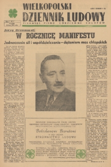 Wielkopolski Dziennik Ludowy : pierwsze pismo codzienne chłopów. R. 1, 1948, nr 9