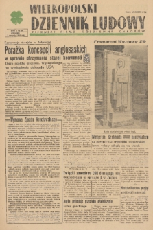 Wielkopolski Dziennik Ludowy : pierwsze pismo codzienne chłopów. R. 1, 1948, nr 20