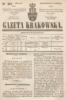 Gazeta Krakowska. 1840, nr 287