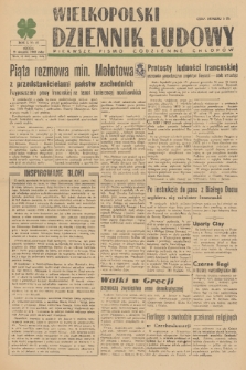 Wielkopolski Dziennik Ludowy : pierwsze pismo codzienne chłopów. R. 1, 1948, nr 35