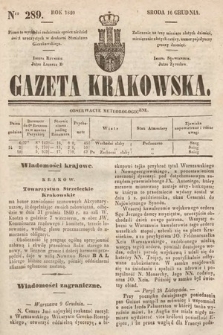 Gazeta Krakowska. 1840, nr 289
