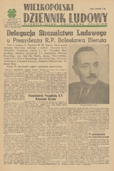 Wielkopolski Dziennik Ludowy : pierwsze pismo codzienne chłopów. R. 1, 1948, nr 61