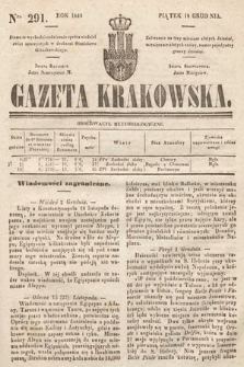 Gazeta Krakowska. 1840, nr 291