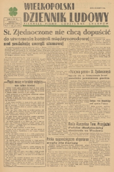 Wielkopolski Dziennik Ludowy : pierwsze pismo codzienne chłopów. R. 1, 1948, nr 81