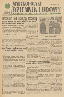 Wielkopolski Dziennik Ludowy : pierwsze pismo codzienne chłopów. R. 1, 1948, nr 89