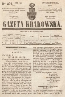 Gazeta Krakowska. 1840, nr 294