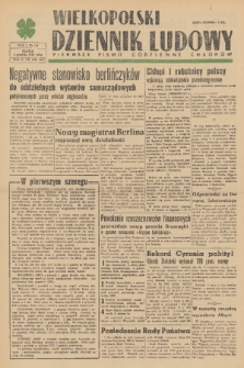 Wielkopolski Dziennik Ludowy : pierwsze pismo codzienne chłopów. R. 1, 1948, nr 141