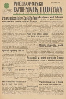 Wielkopolski Dziennik Ludowy : pierwsze pismo codzienne chłopów. R. 2, 1949, nr 9