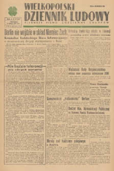 Wielkopolski Dziennik Ludowy : pierwsze pismo codzienne chłopów. R. 2, 1949, nr 42