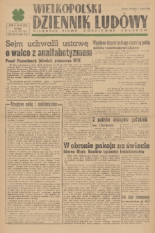 Wielkopolski Dziennik Ludowy : pierwsze pismo codzienne chłopów. R. 2, 1949, nr 68