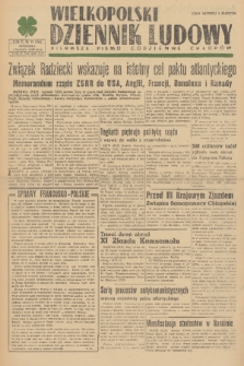 Wielkopolski Dziennik Ludowy : pierwsze pismo codzienne chłopów. R. 2, 1949, nr 91