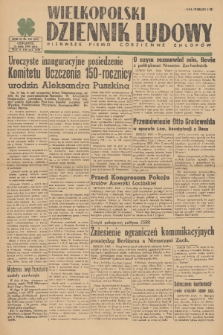 Wielkopolski Dziennik Ludowy : pierwsze pismo codzienne chłopów. R. 2, 1949, nr 127