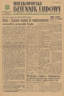 Wielkopolski Dziennik Ludowy : pierwsze pismo codzienne chłopów. R. 2, 1949, nr 137