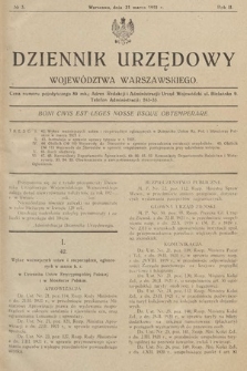 Dziennik Urzędowy Województwa Warszawskiego. 1921, nr 3