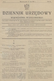 Dziennik Urzędowy Województwa Warszawskiego. 1921, nr 5