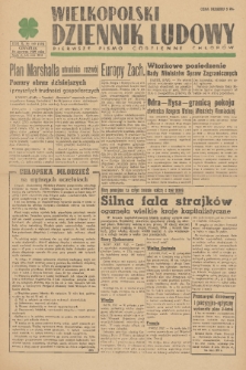 Wielkopolski Dziennik Ludowy : pierwsze pismo codzienne chłopów. R. 2, 1949, nr 160