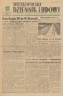 Wielkopolski Dziennik Ludowy : pierwsze pismo codzienne chłopów. R. 2, 1949, nr 187