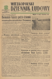 Wielkopolski Dziennik Ludowy : pierwsze pismo codzienne chłopów. R. 2, 1949, nr 193