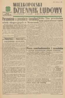 Wielkopolski Dziennik Ludowy : pierwsze pismo codzienne chłopów. R. 2, 1949, nr 203