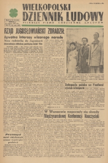 Wielkopolski Dziennik Ludowy : pierwsze pismo codzienne chłopów. R. 2, 1949, nr 219
