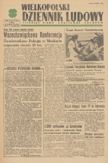 Wielkopolski Dziennik Ludowy : pierwsze pismo codzienne chłopów. R. 2, 1949, nr 229