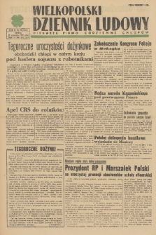 Wielkopolski Dziennik Ludowy : pierwsze pismo codzienne chłopów. R. 2, 1949, nr 250