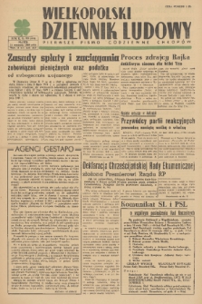Wielkopolski Dziennik Ludowy : pierwsze pismo codzienne chłopów. R. 2, 1949, nr 252