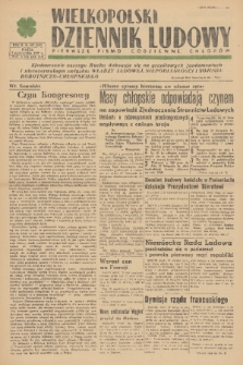 Wielkopolski Dziennik Ludowy : pierwsze pismo codzienne chłopów. R. 2, 1949, nr 273
