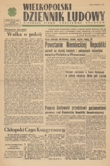 Wielkopolski Dziennik Ludowy : pierwsze pismo codzienne chłopów. R. 2, 1949, nr 280