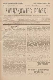 Związkowiec Polski : organ Polskiego Związku Zawodowego Pracowników Przemysłowych i Handlowych. R.4, 1924, No 9 (91)