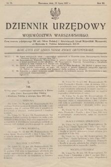 Dziennik Urzędowy Województwa Warszawskiego. 1922, nr 11