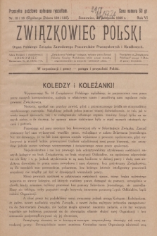 Związkowiec Polski : organ Polskiego Związku Zawodowego Pracowników Przemysłowych i Handlowych. R.6, 1926, No 15 i 16 (134 i 135)
