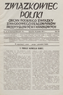 Związkowiec Polski : organ Polskiego Związku Zawodowego Pracowników Przemysłowych i Handlowych. R.7, 1927, Nr 23-24 (160-161)