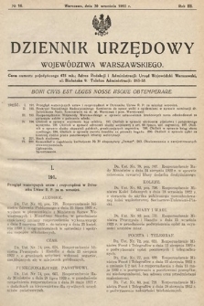 Dziennik Urzędowy Województwa Warszawskiego. 1922, nr 16