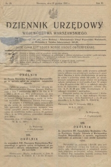 Dziennik Urzędowy Województwa Warszawskiego. 1922, nr 20