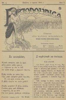 Przodownica : pismo dla kobiet wiejskich. R. 1, 1900, nr 4