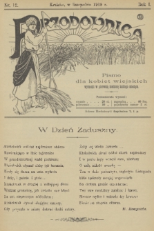 Przodownica : pismo dla kobiet wiejskich. R. 1, 1900, nr 12