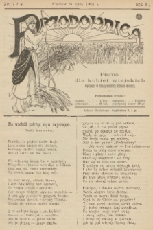 Przodownica : pismo dla kobiet wiejskich. R. 2, 1901, nr 7 i 8