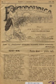 Przodownica : pismo dla kobiet wiejskich. R. 3, 1902, nr 1