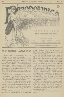 Przodownica : pismo dla kobiet. R. 5, 1904, nr 1