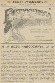 Przodownica : pismo dla kobiet. R. 5, 1904, nr 12