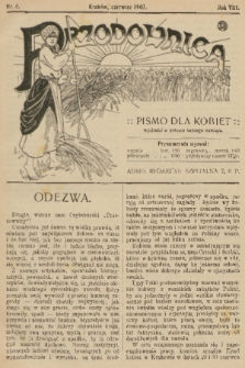 Przodownica : pismo dla kobiet. R. 8, 1907, nr 6