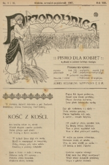 Przodownica : pismo dla kobiet. R. 8, 1907, nr 9 i 10