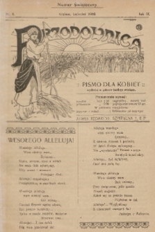 Przodownica : pismo dla kobiet. R. 9, 1908, nr 4