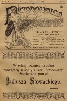 Przodownica : pismo dla kobiet. R. 10, 1909, nr 8 i 9